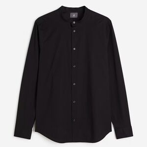 H&M Men's Classic Black Shirt Jacket